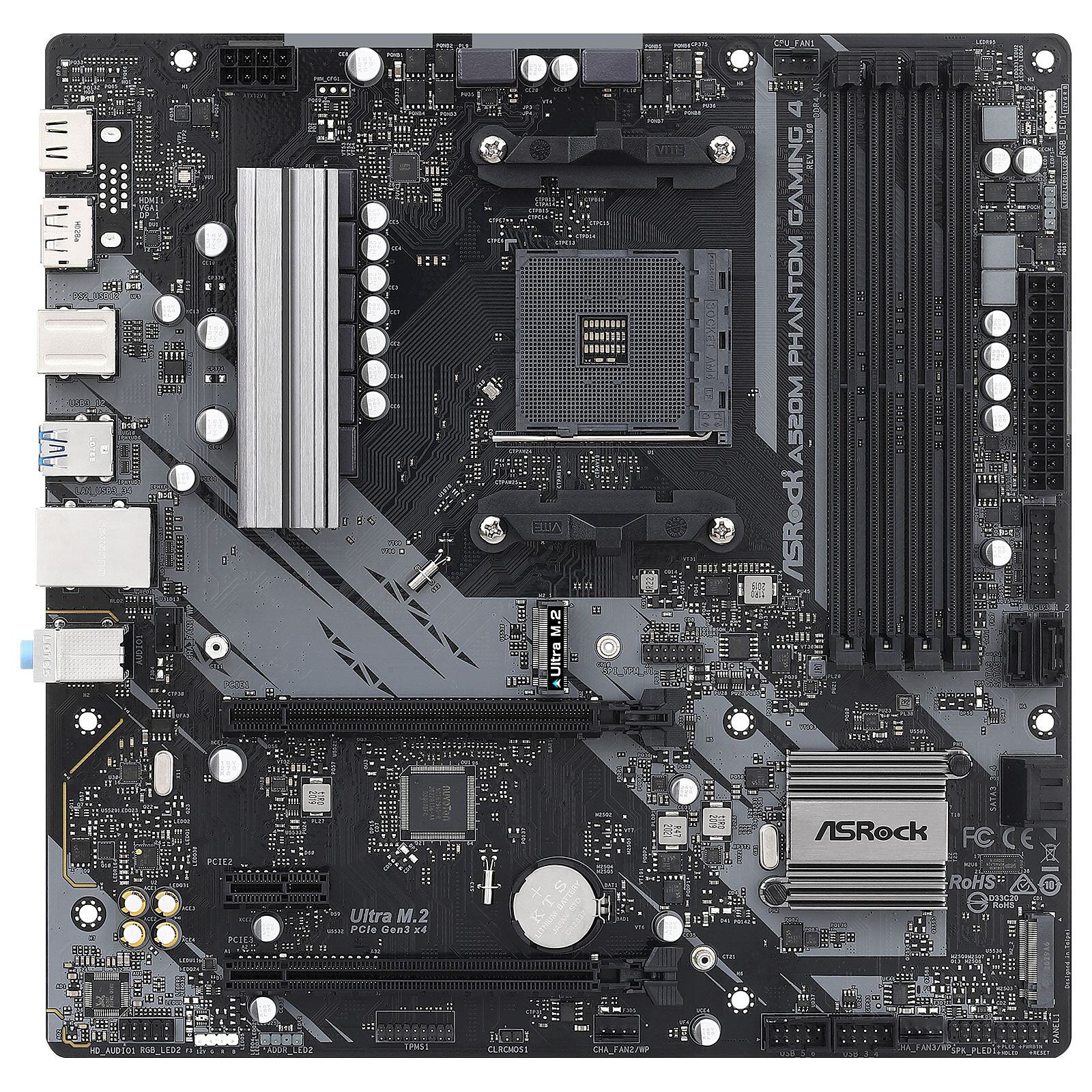 carte ASRock A520M Phantom Gaming 4