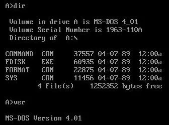 système d'exploitation DOS de l'IBM PC