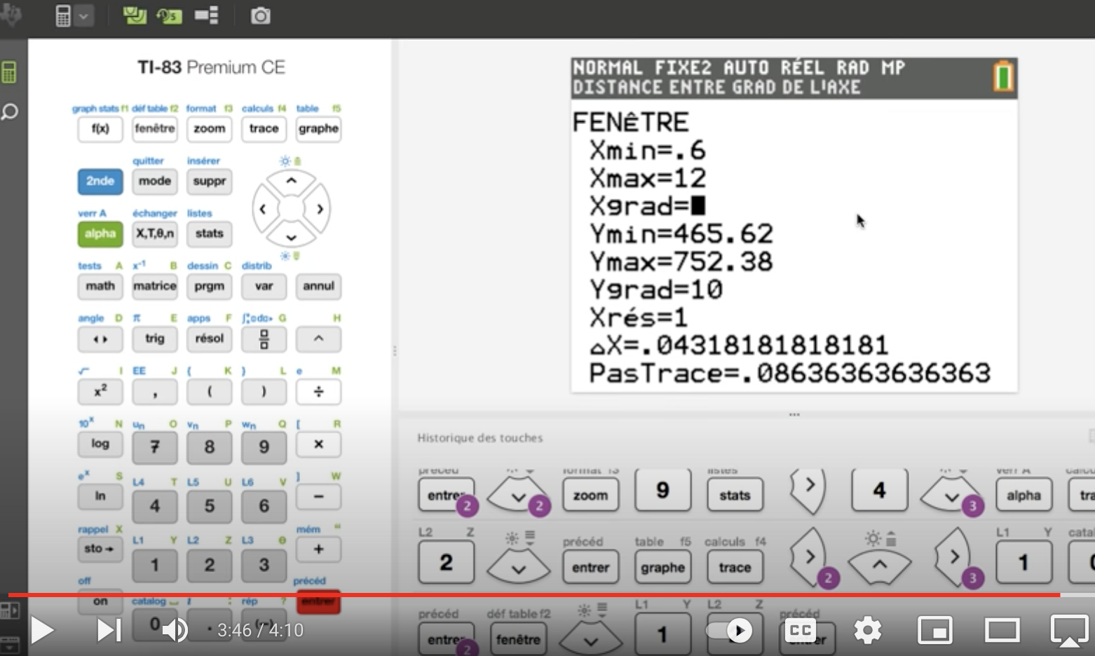 Effectuer une régression avec la TI-83 Premium CE