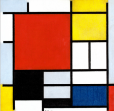 Piet Mondrian/ Composition en rouge, jaune, bleu et noir / 1926