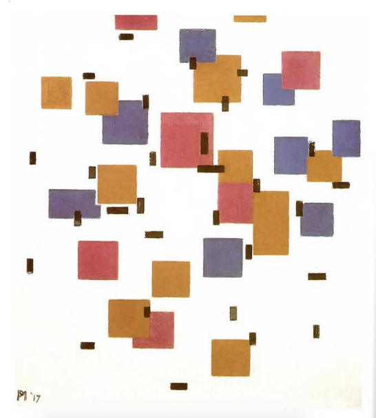 Piet Mondrian COMPOSITION EN COULEUR A, 1917