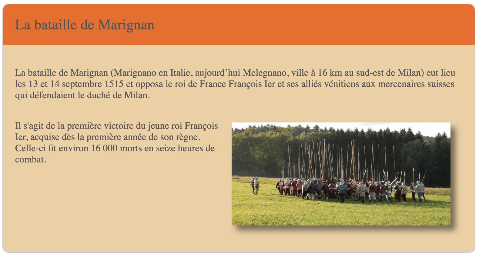 Page complète, avec paragraphes, image et colonnes